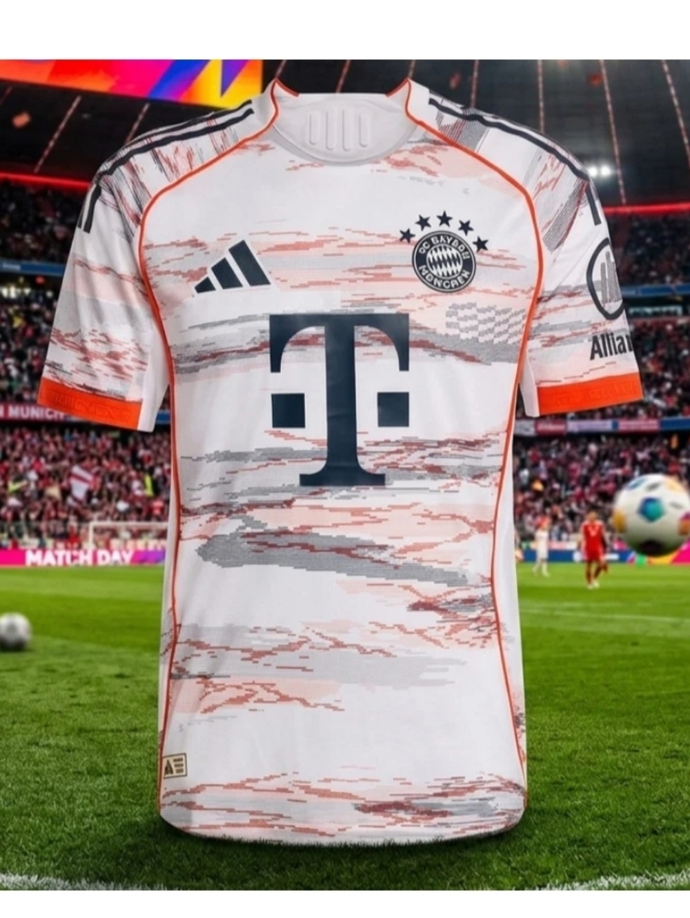 $150 Adidas FC Bayern Munich 2025/2026 Authentic Away Jersey White